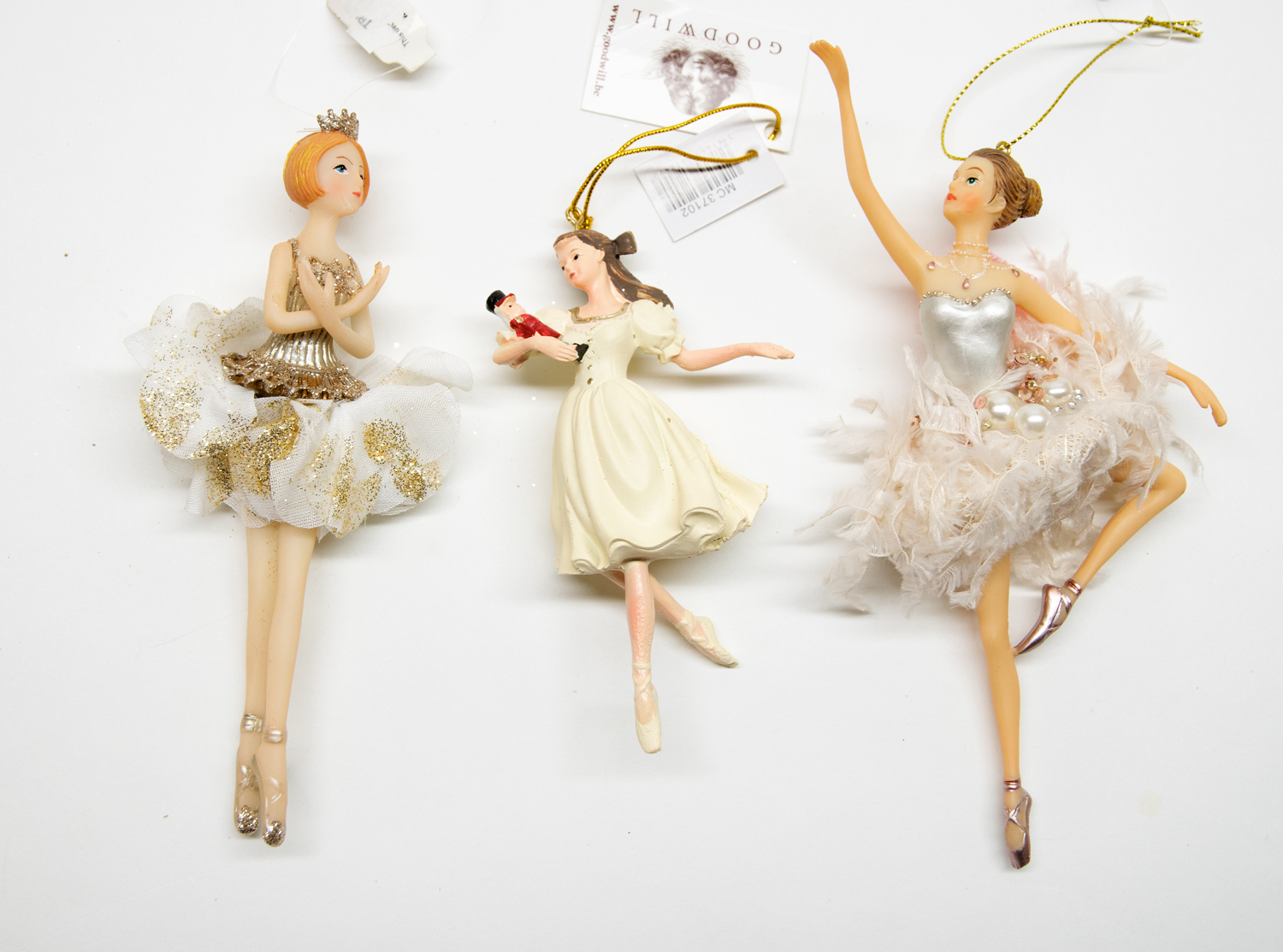 Ballerina 3er Set B-Ware Christbaumschmuck  