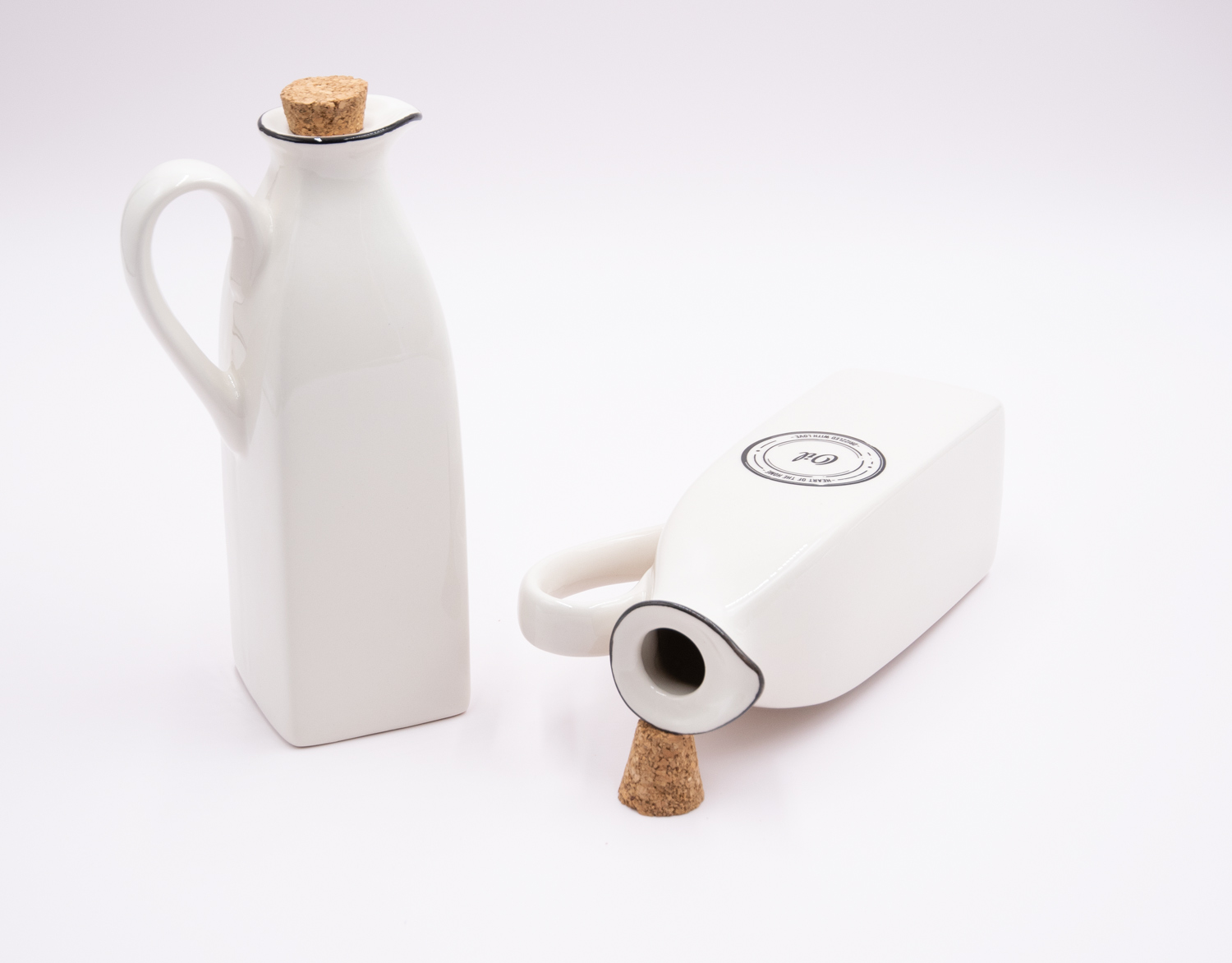 Essig- & Öl Set Keramik Landhausstil 