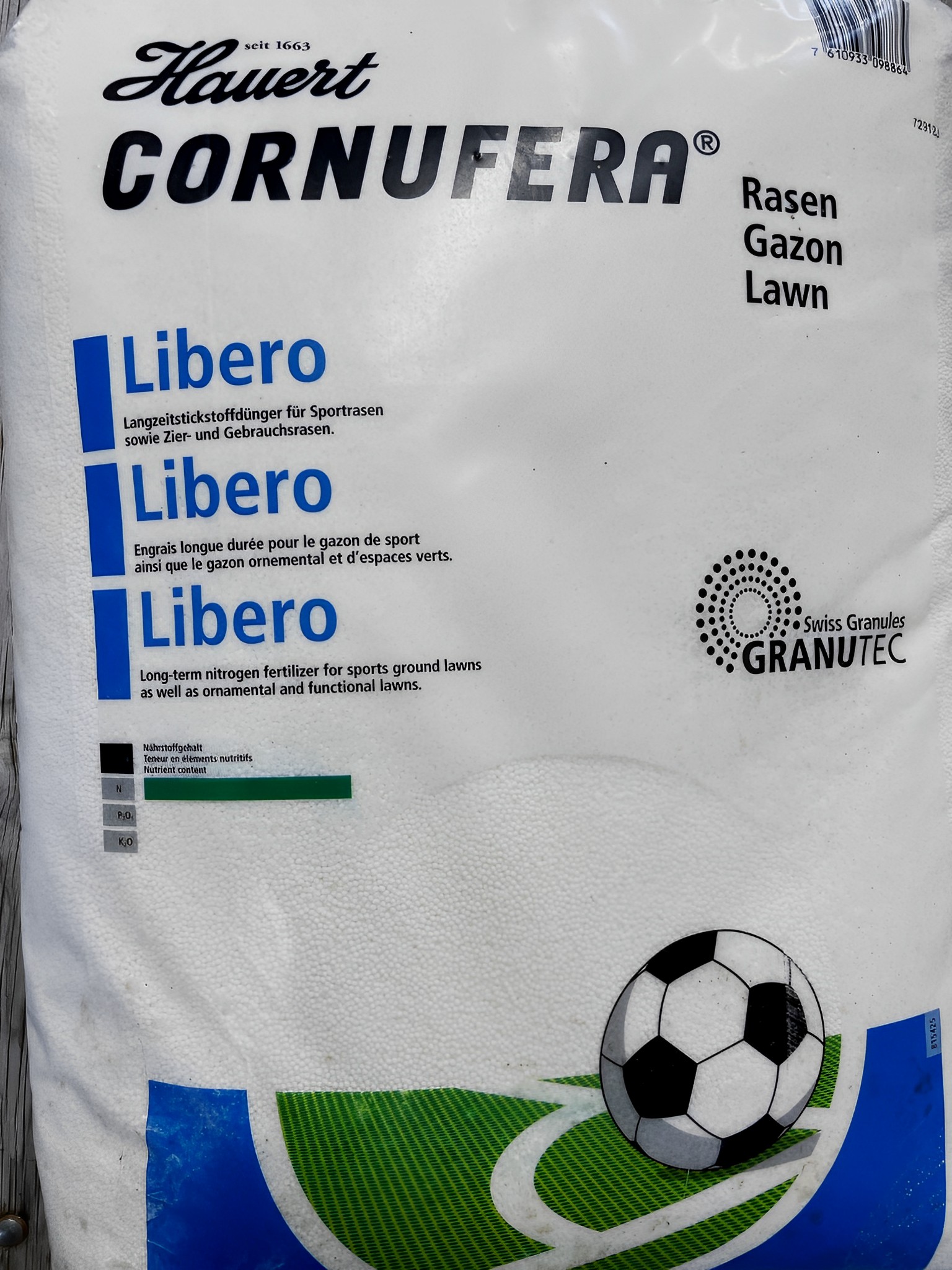 Hauer Cornufera Libero Rasendünger