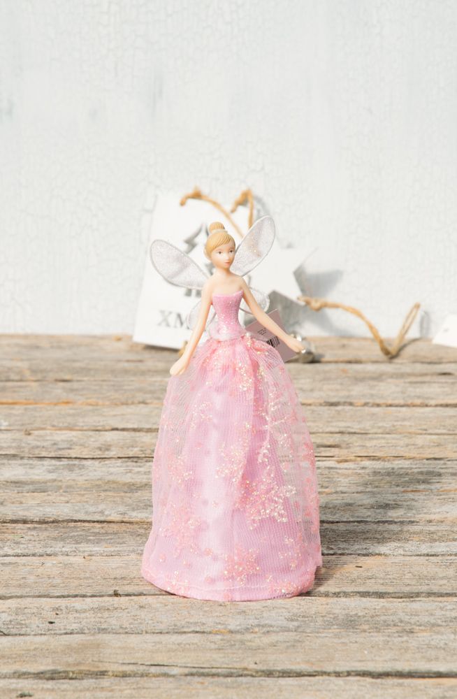 Pink Snowflake Fairy Christbaumspitze
