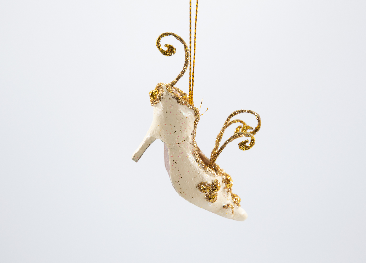 Schuh gold XMAS Christbaumschmuck  