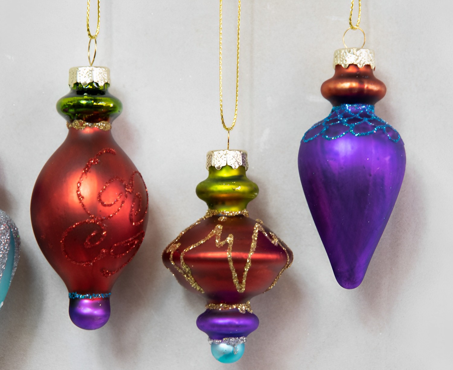 Glaskugeln 6er Set Weihnachtsschmuck 