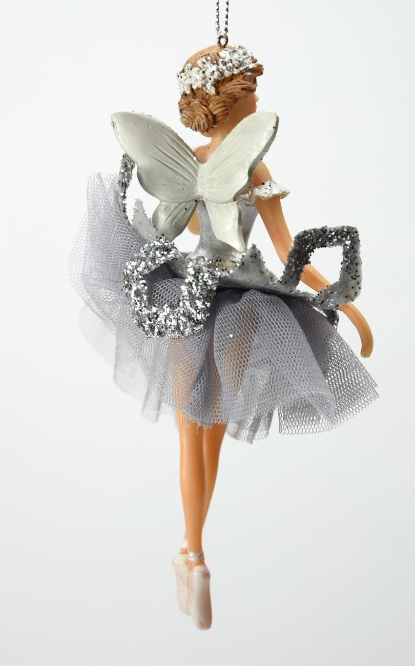 Fee mit Flügeln Ballerina Tänzerin Christbaumschmuck