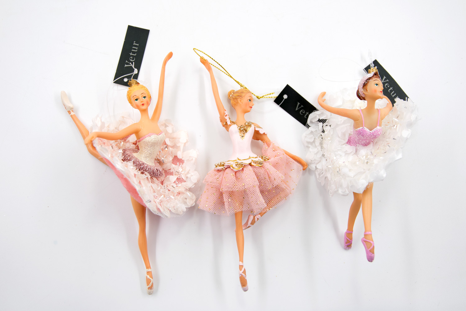 Ballerina 3er Set B-Ware Christbaumschmuck