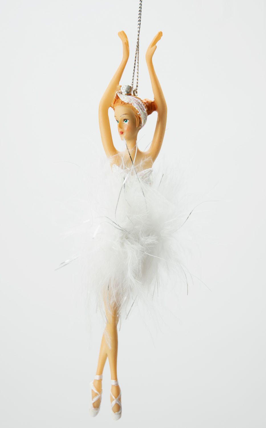 Good Will Tins. Feath. Ballerina Christbaumschmuck