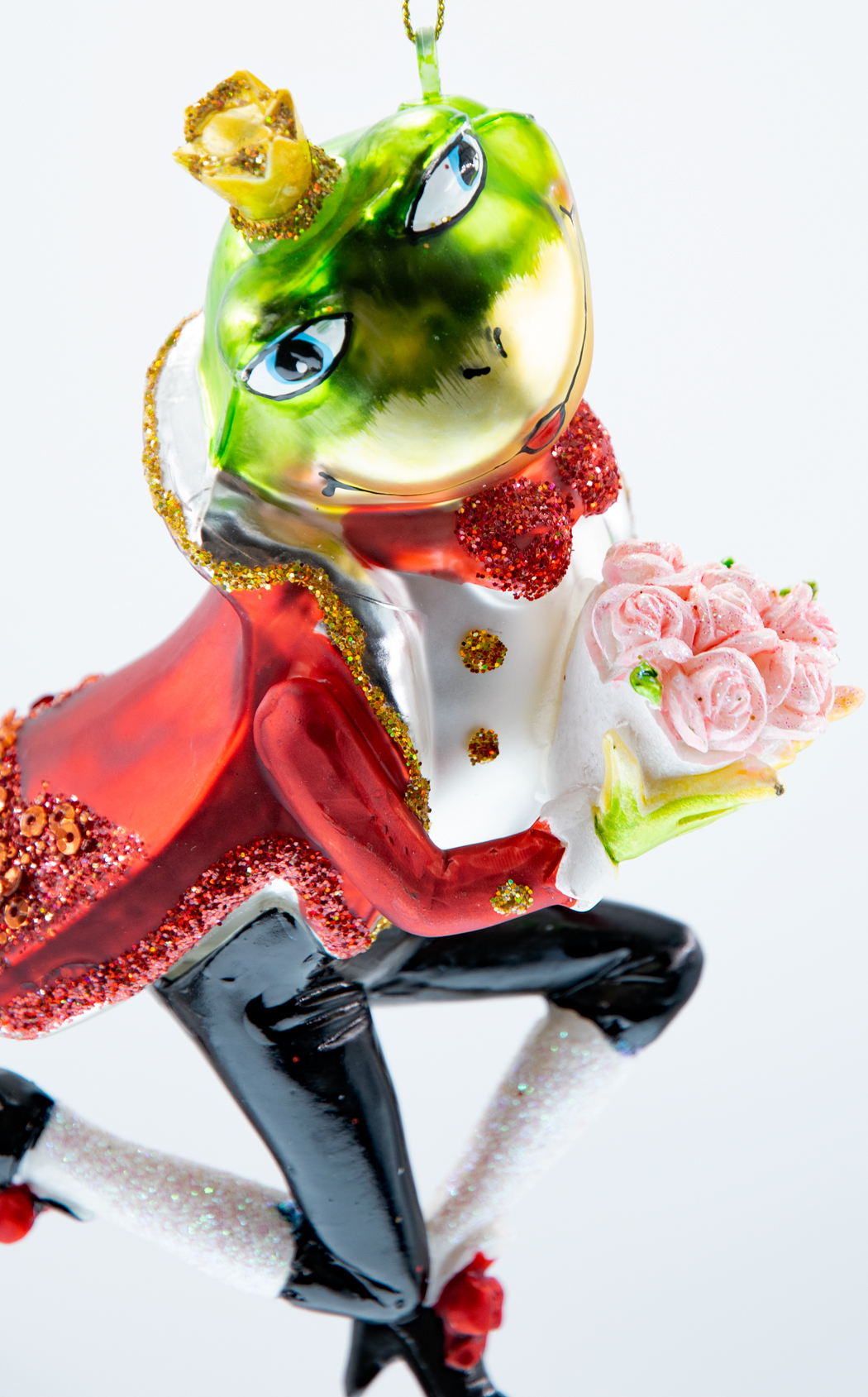 Weihnachtsschmuck Hänger Frosch Bräutigam