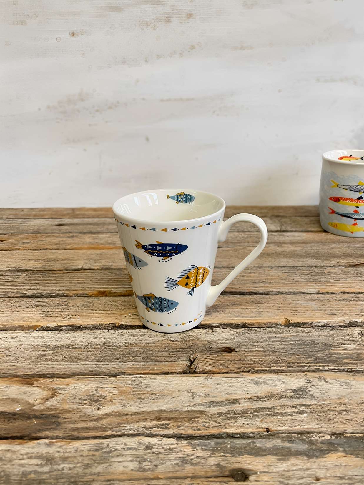 Tasse Kaffeetasse 'Tribaly' Maritim mit Fischen
