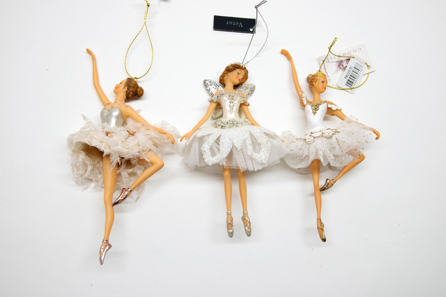 Ballerina 3er Set B-Ware Christbaumschmuck