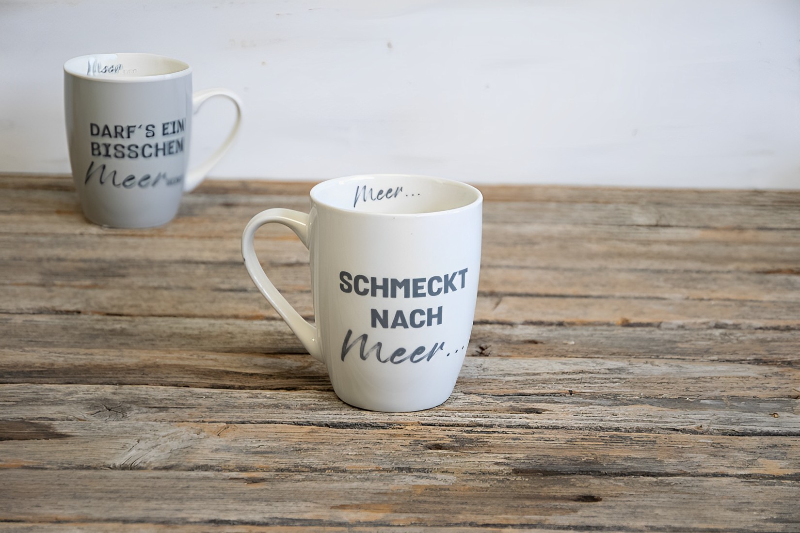Kaffeetasse Becher Tasse  Keramik 350ml Schmeckt nach Meer... Maritim  