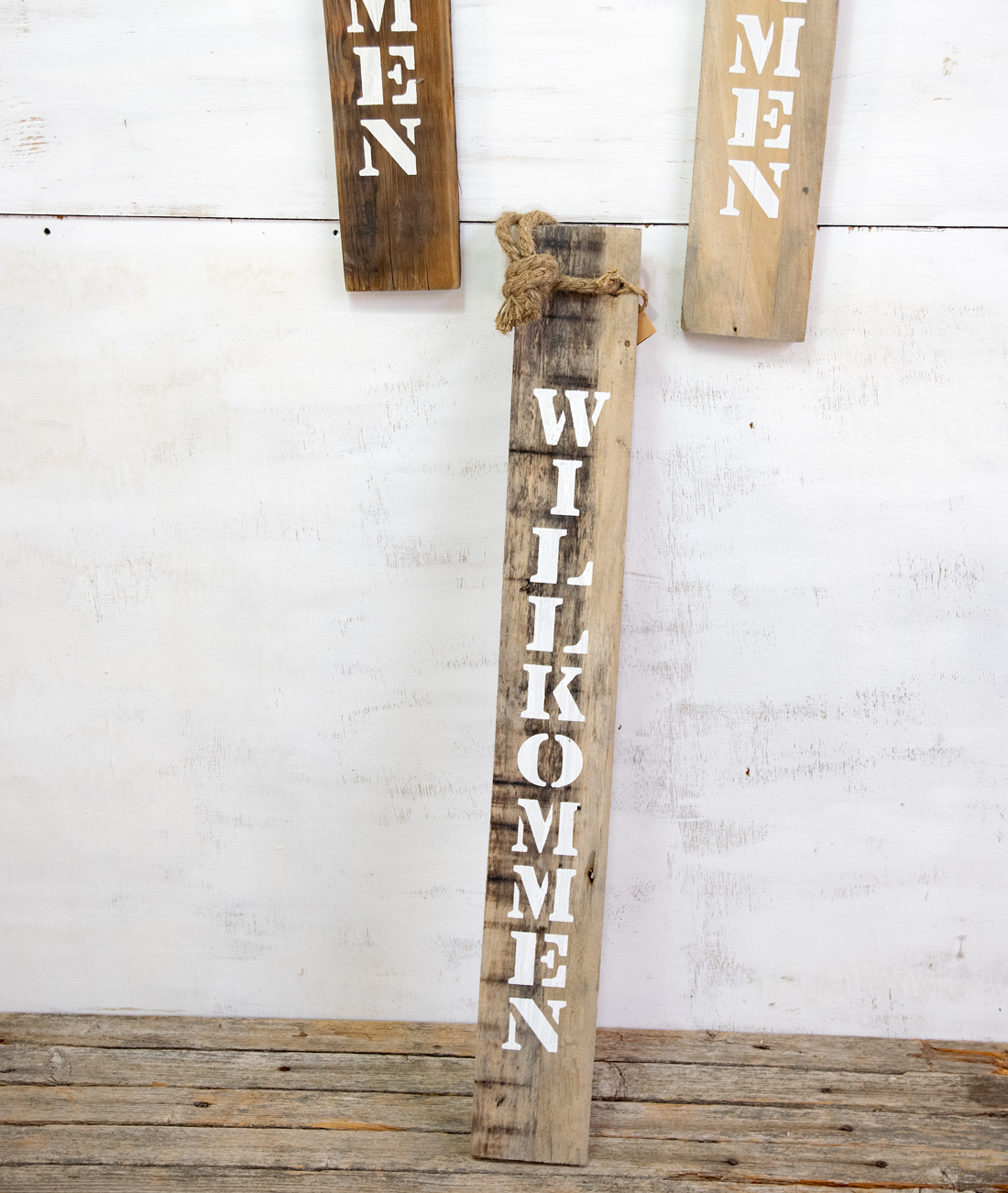 Türschild Willkommen Holz Maritim Landhausstil