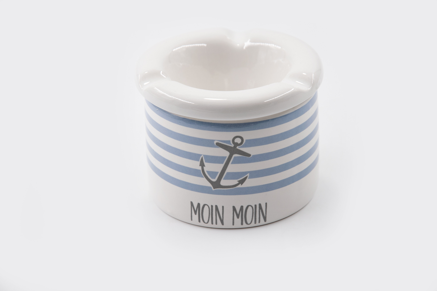 Aschenbecher Sturmaschenbecher Moin Moin Keramik Maritim Landhausstil