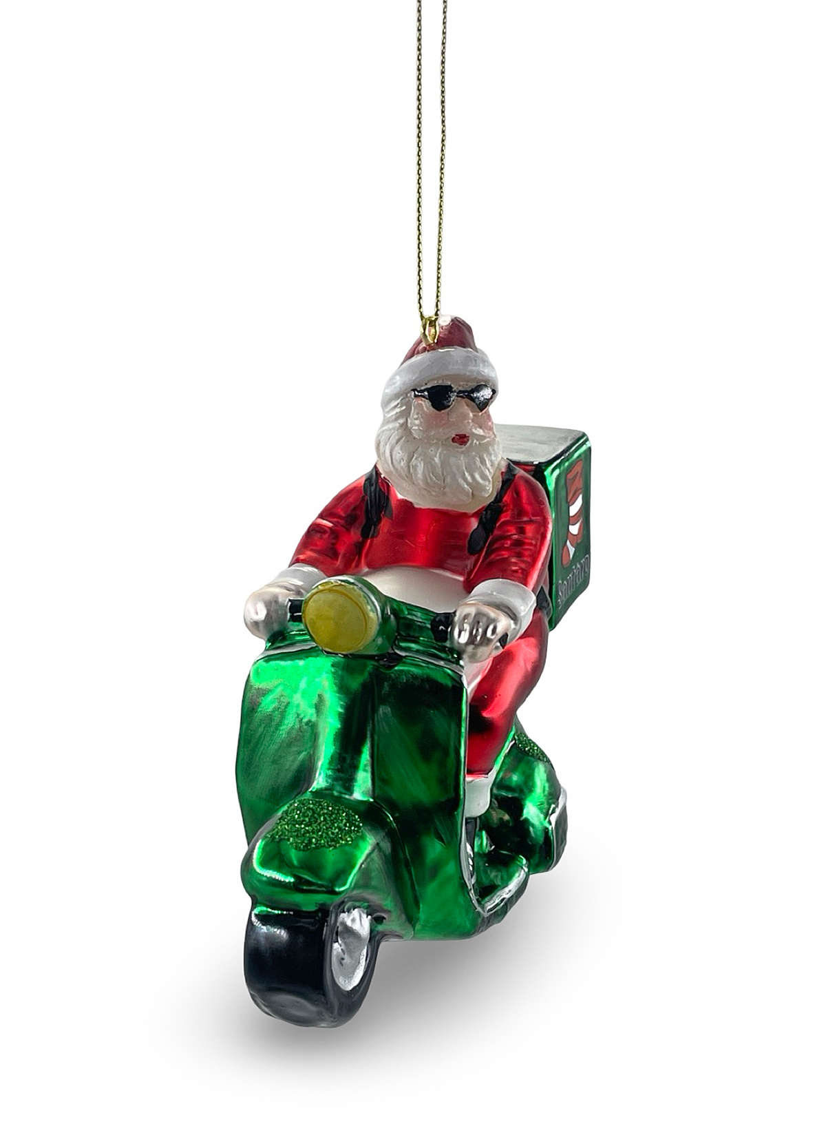Gift Company Santa auf Motorroller Weihnachtsschmuck 