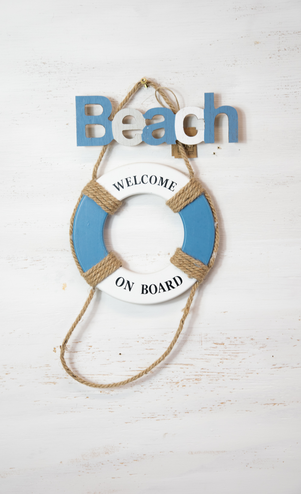 Türschild Beach Welcome on Board Holz Maritim  Landhausstil