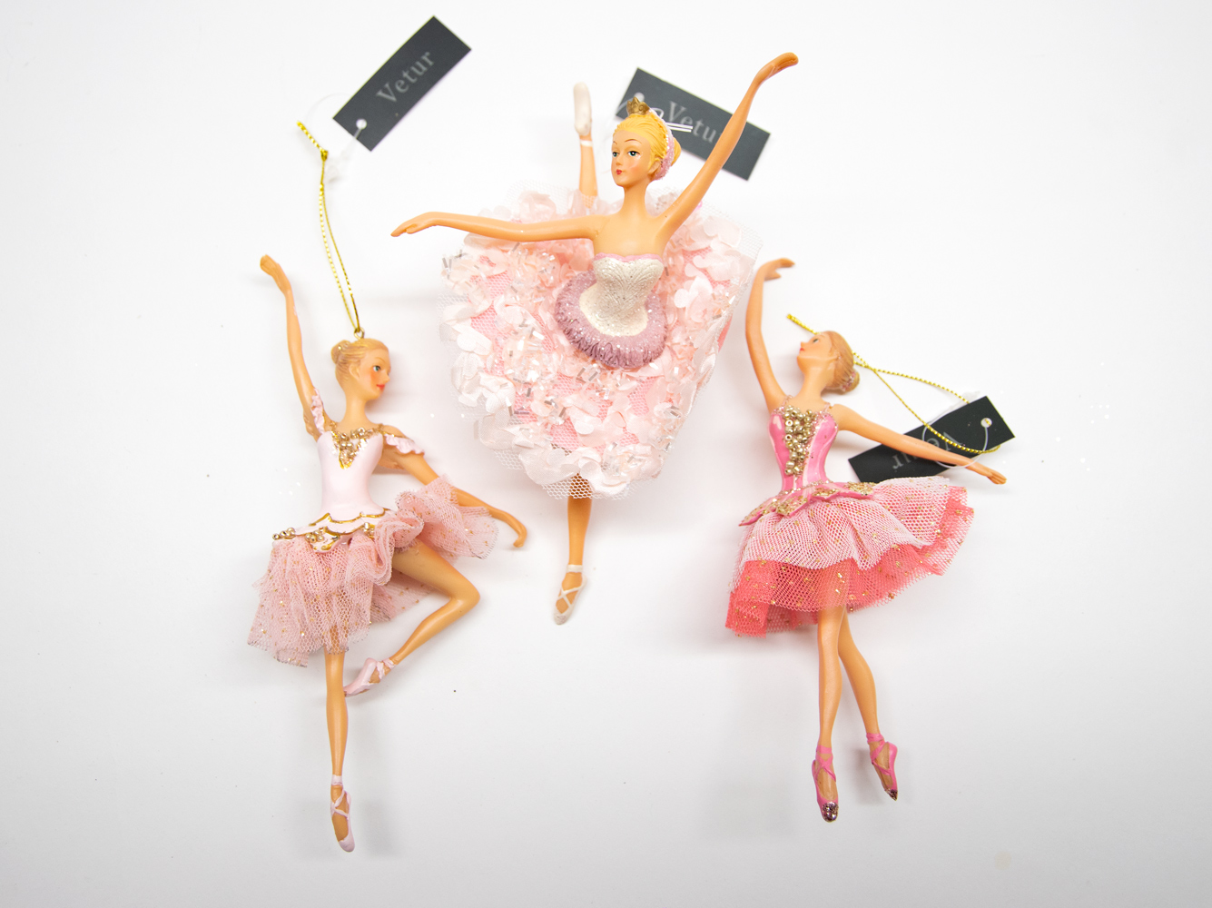 Ballerina 3er Set B-Ware Christbaumschmuck   