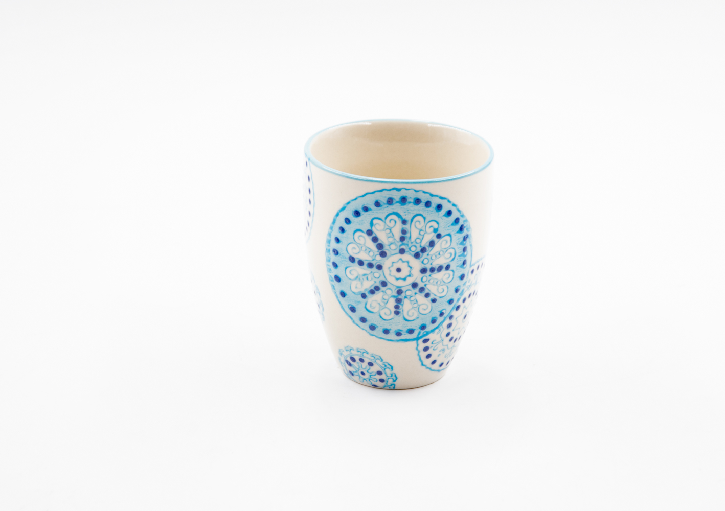Becher Kaffeebecher Teebecher Steingut ORIENTAL 150ml Landhausstil 