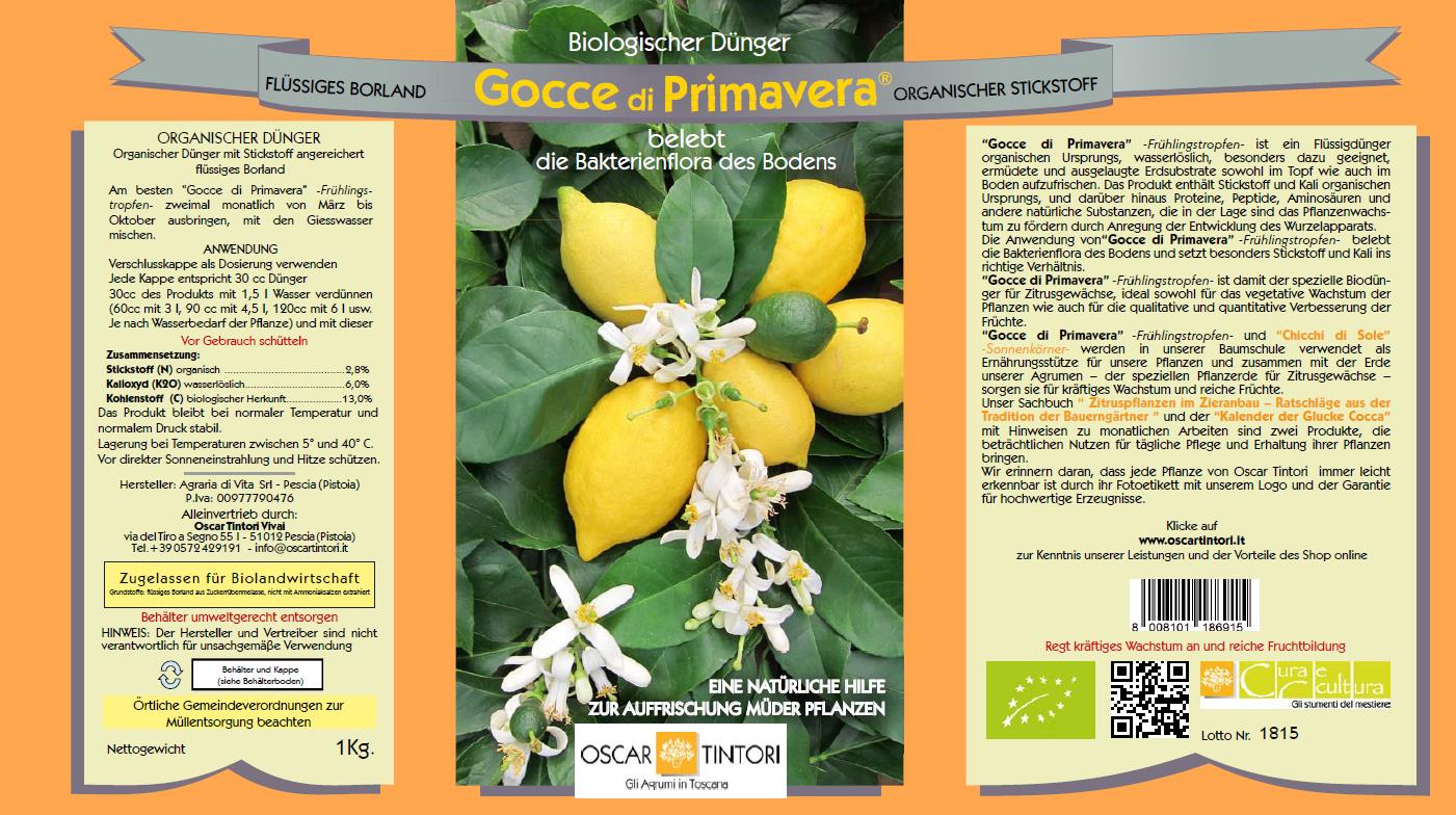 Gocce di Primavera Zitrusdünger