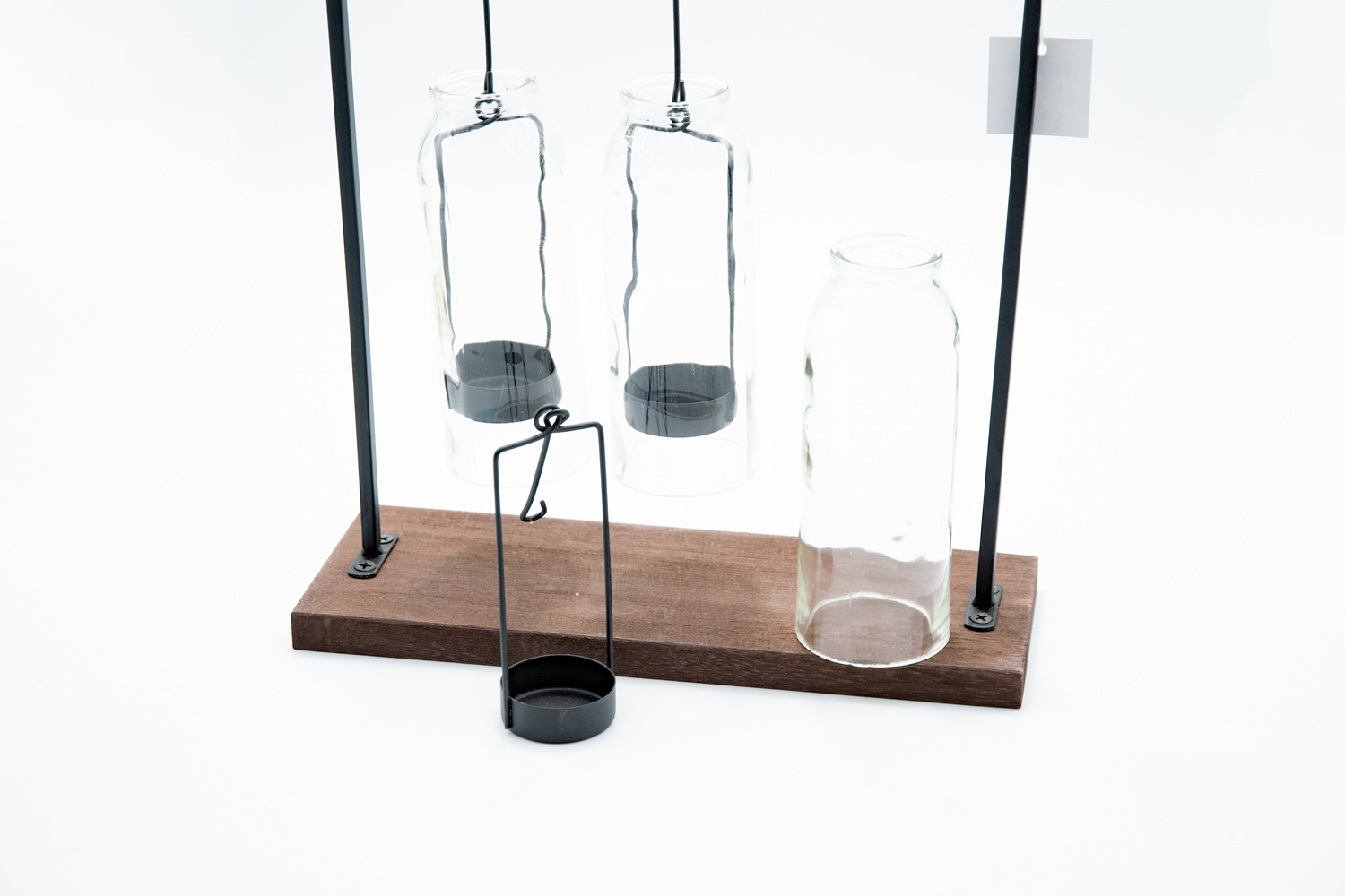 Kerzenhalter Windlicht Teelichthalter 3 Flaschen - B-Ware