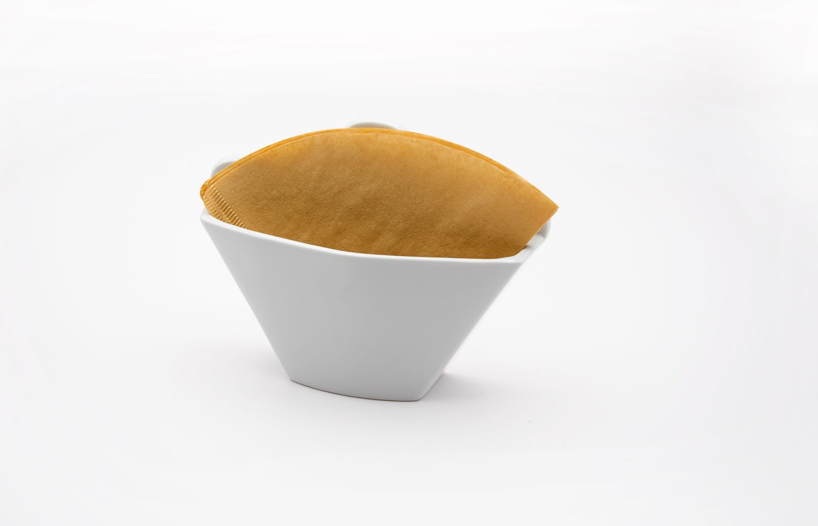 Kaffefilterhalter weiß Porzellan Landhausstil