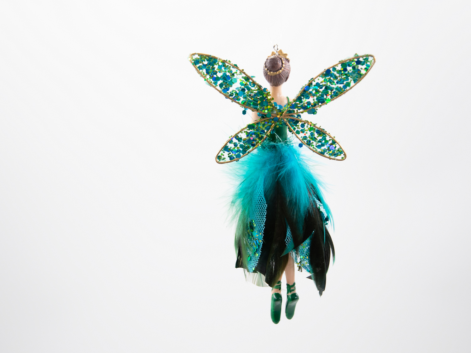 Gisela Graham Peacock Ballerina Weihnachtsschmuck