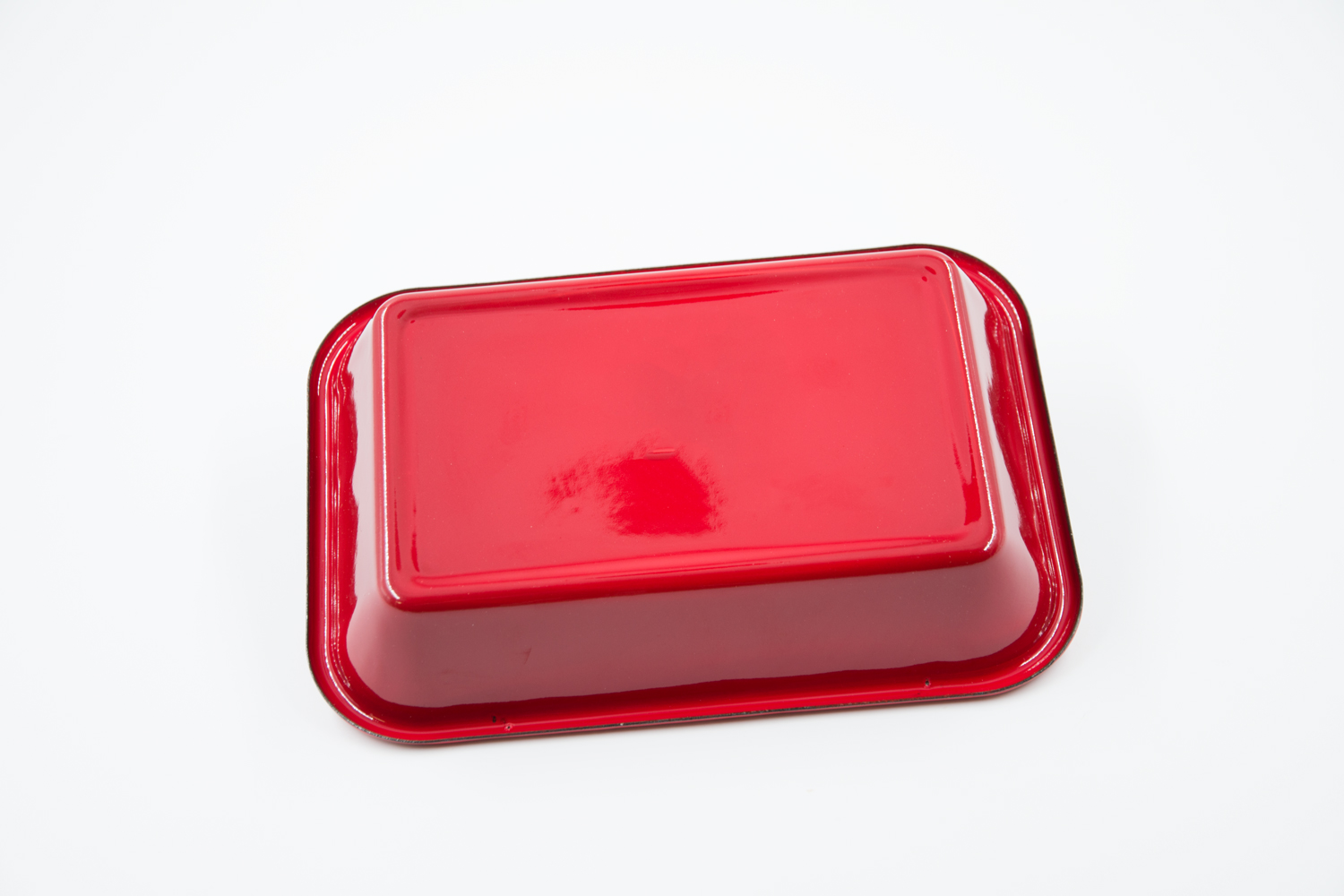Schale Emaille rot Landhausstil