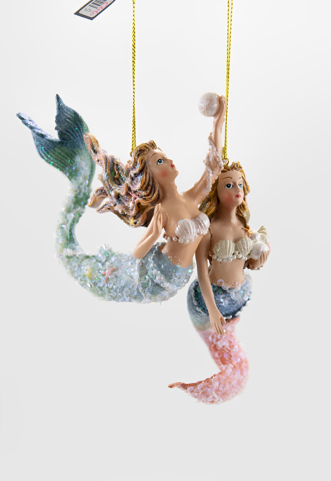 Meerjungfrau 2er Set B-Ware Christbaumschmuck  