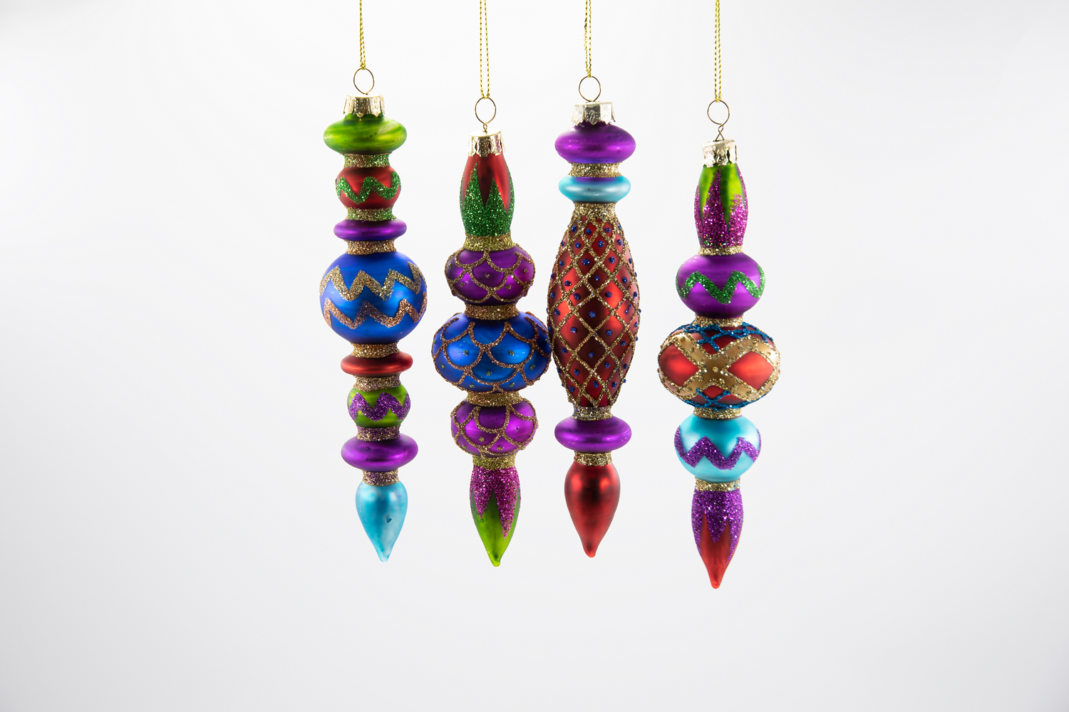 Kugeln orientalisch 4er Set Weihnachtsschmuck