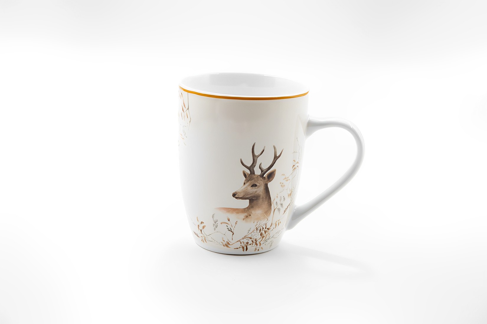 Hirsch Kaffeetasse Becher Tasse Maria Porzellan 330ml Landhausstil