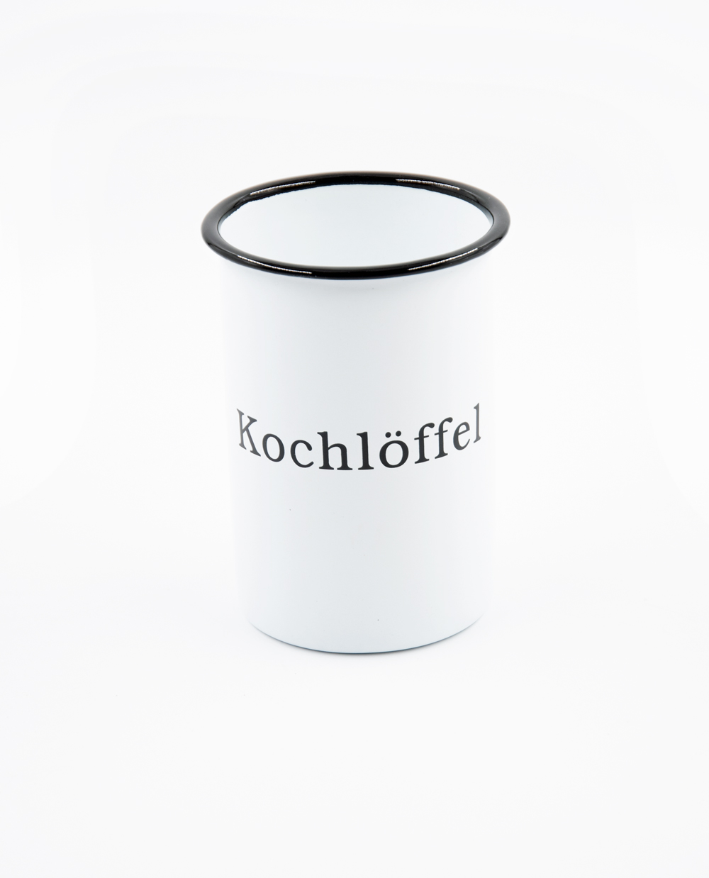 Kochlöffeltopf weiß Emaille B-Ware Landhausstil