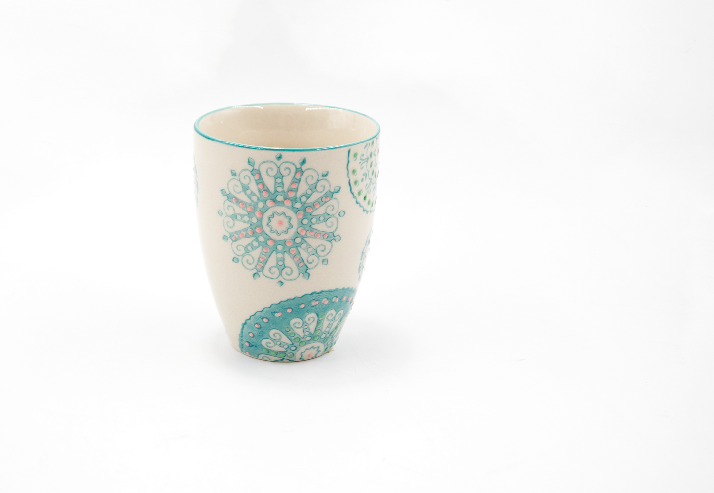 Kaffeebecher Becher Tasse Steingut ORIENTAL 150ml Landhausstil 
