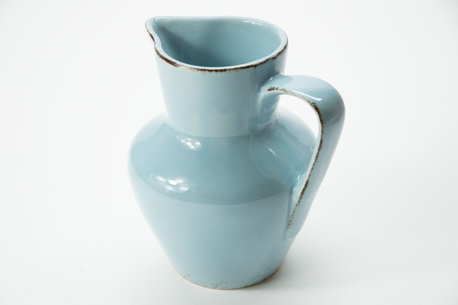 Krug Wasserkrug / Milchkrug blau Landhausstil