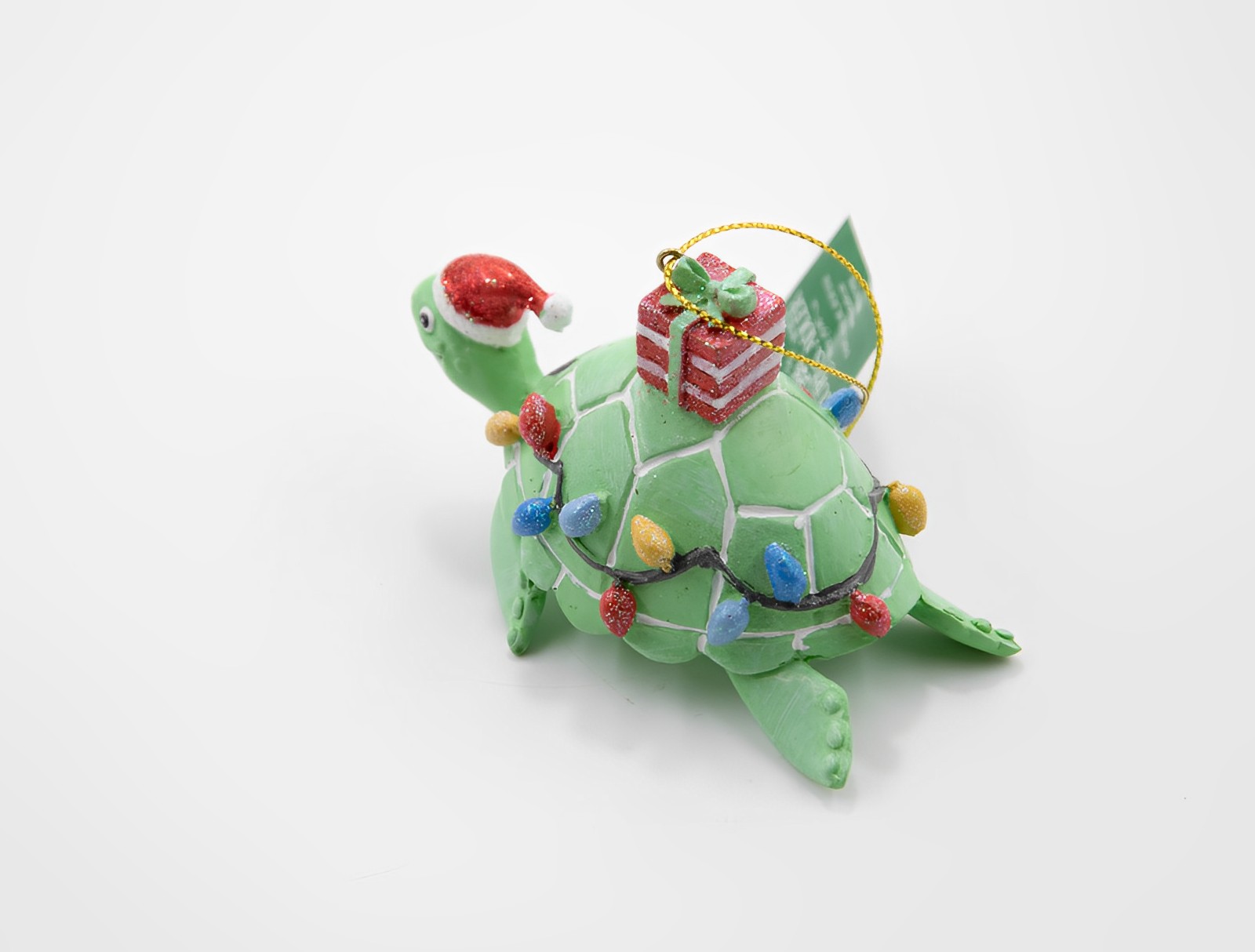 Kurt S. Adler Schildkröte mit Lichterkette und Geschenken Weihnachtsschmuck  