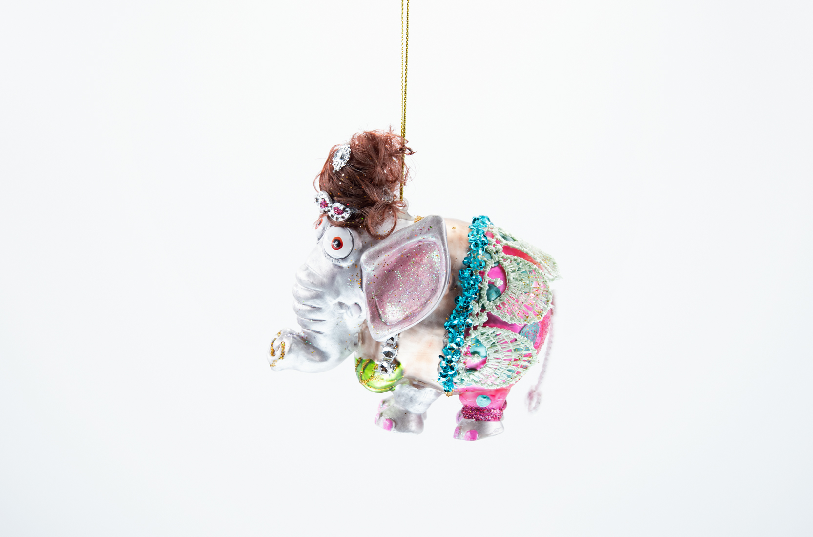 Weihnachtsschmuck Hänger Elefant Dame