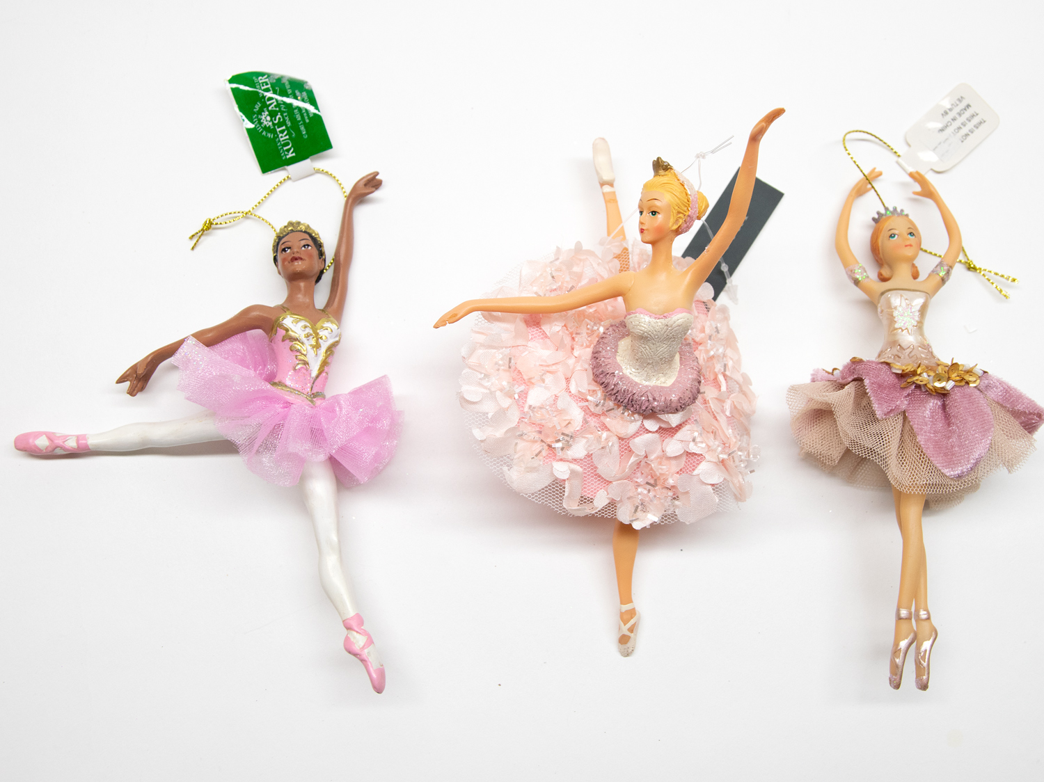 Ballerina 3er Set B-Ware Christbaumschmuck  