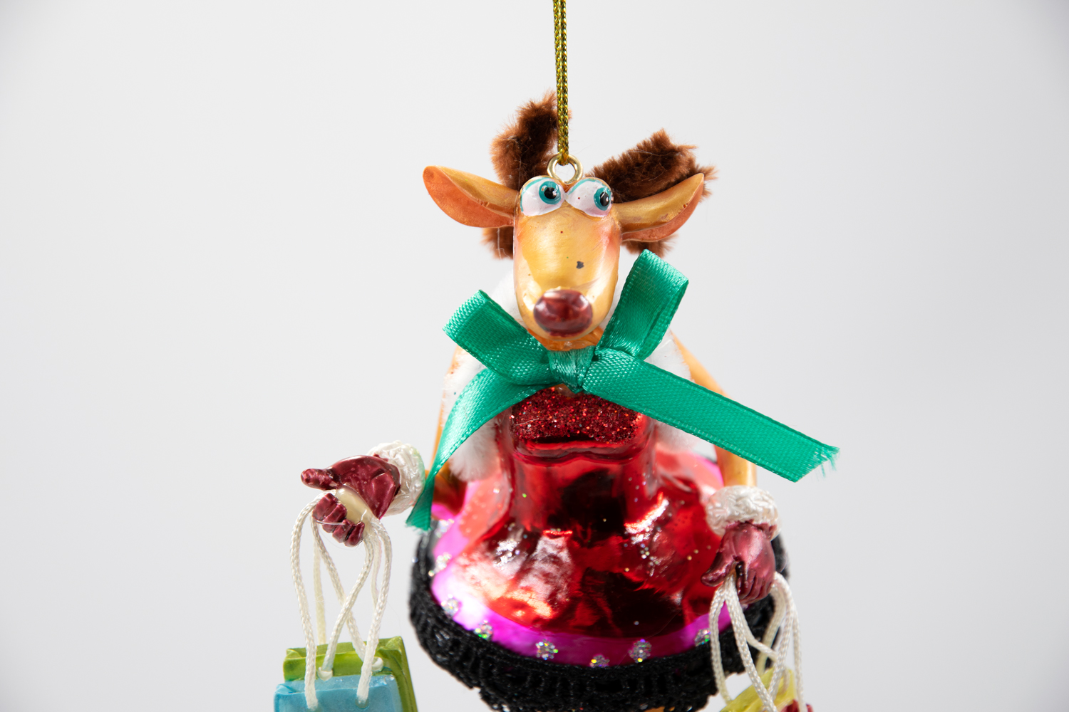 Rentier Shopping Reindeer Weihnachtsschmuck