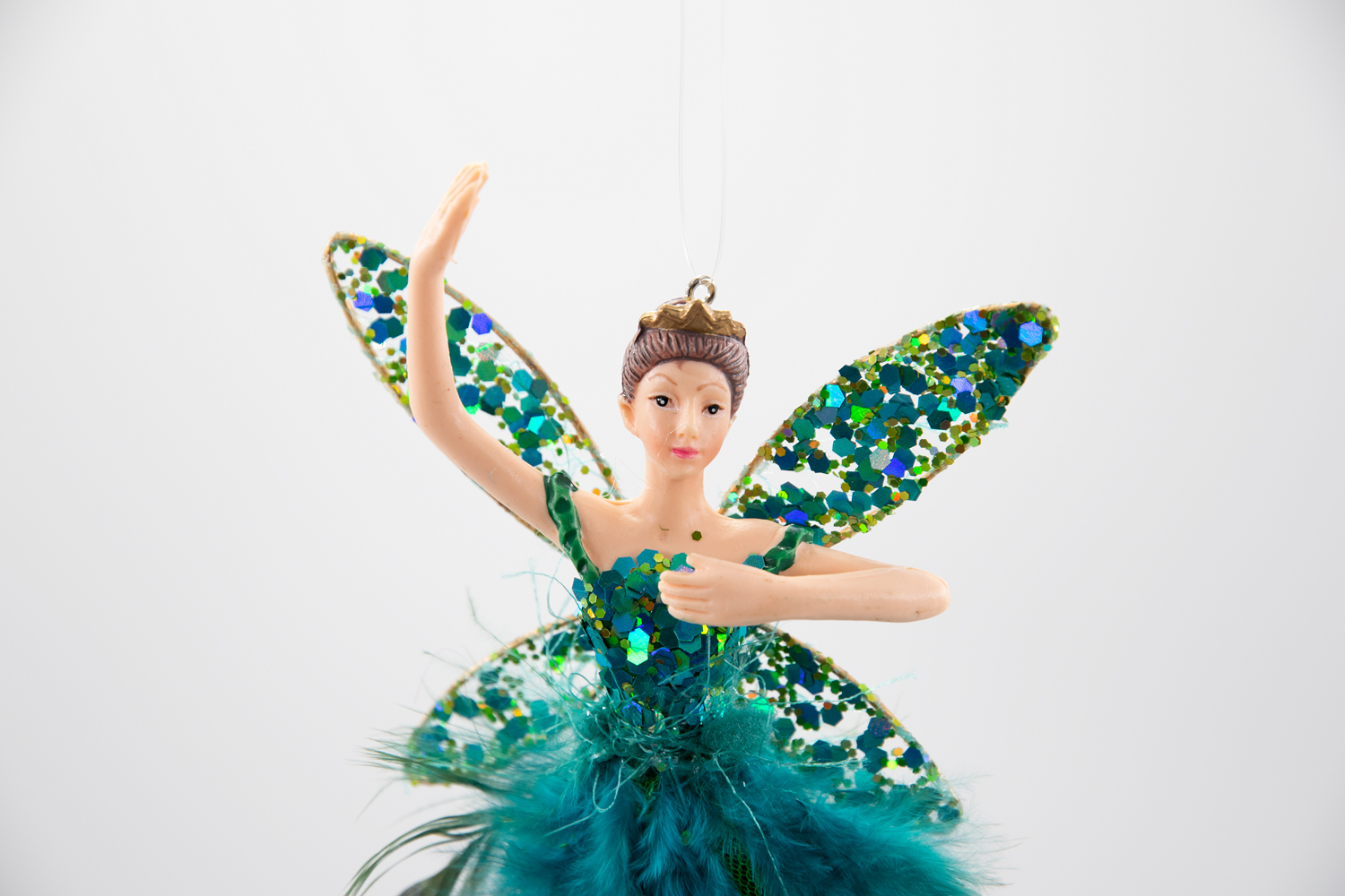 Gisela Graham Peacock Ballerina Weihnachtsschmuck