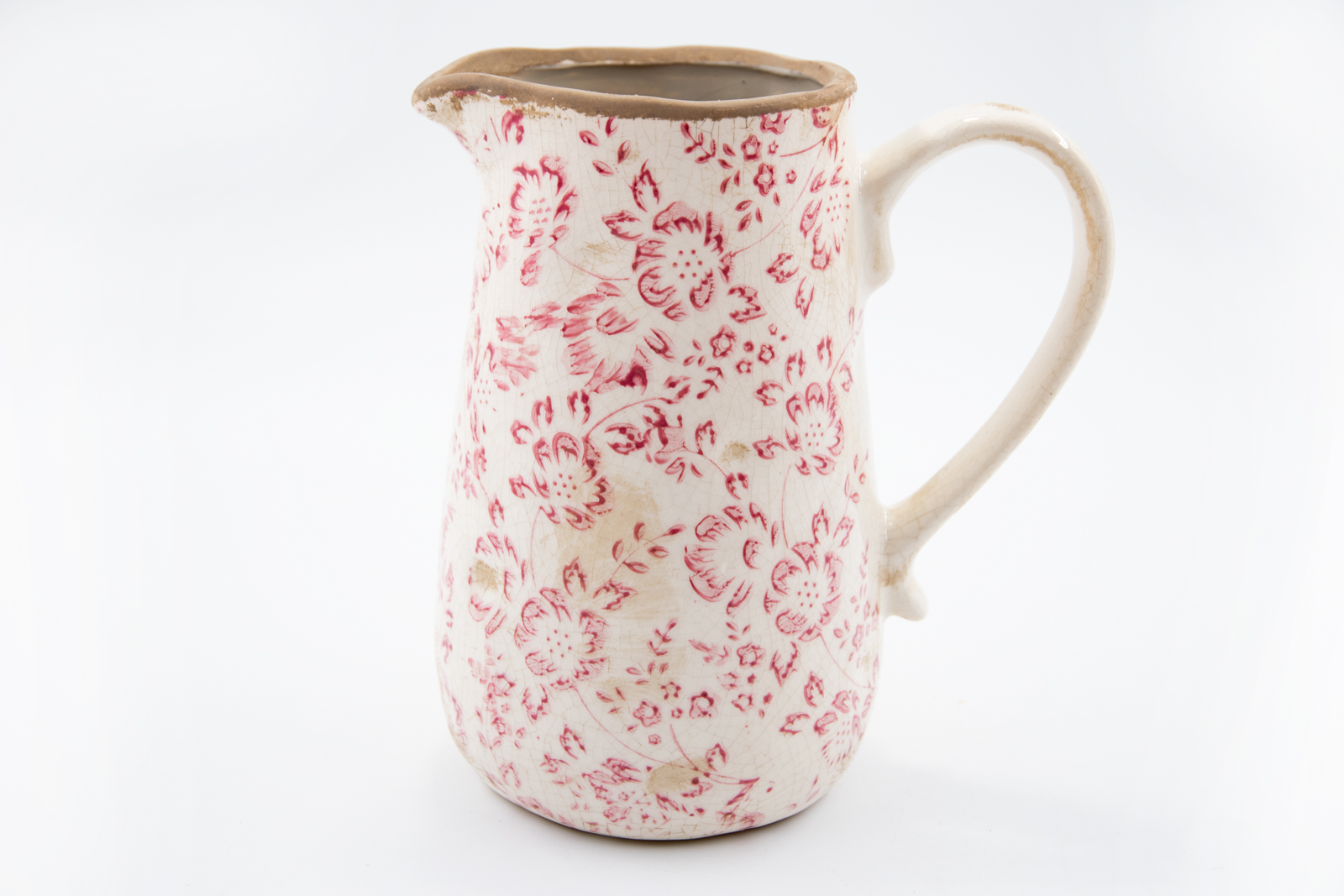 Krug Ranke rosa Steinzeug 1L Landhausstil