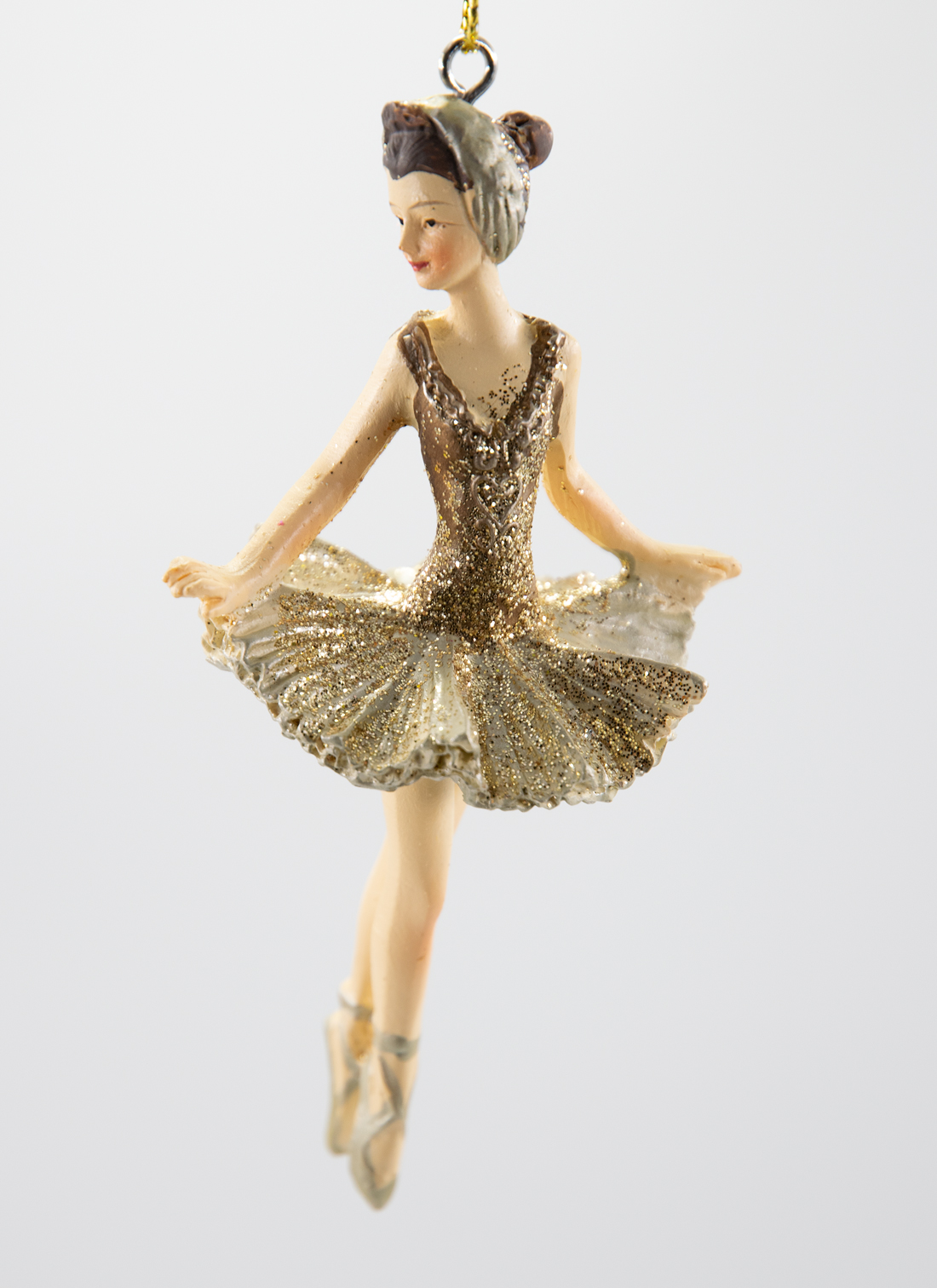 Ballerina gold Christbaumschmuck   