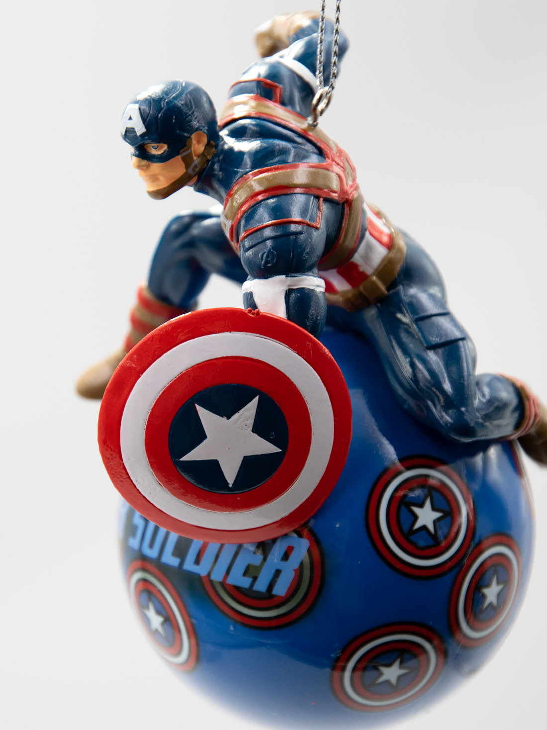 Kurt S. Adler Captain America Marvel Kugel Chistbaumschmuck 