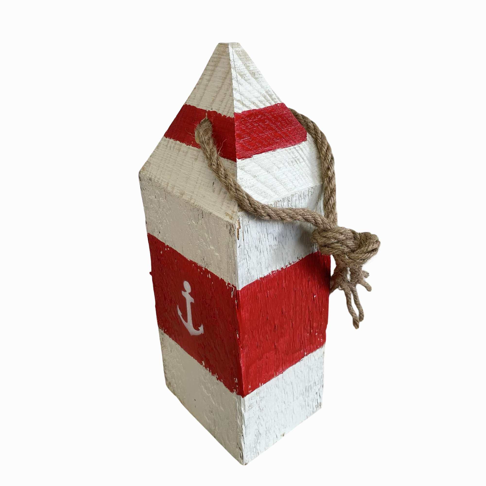 Türstopper Hummerboje Boje Holz eckig Ahoi rot Maritim