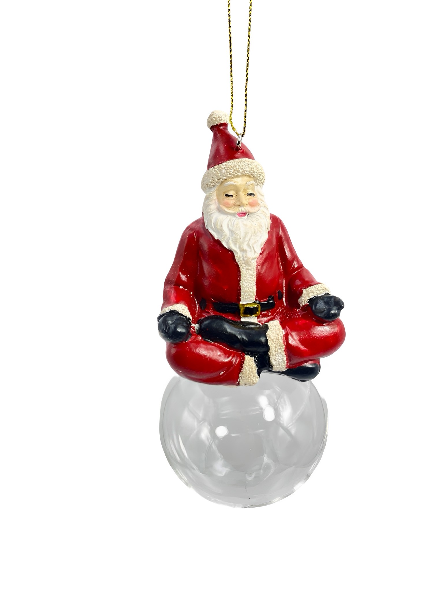 Goodwill Glaskugel Santa Christbaumschmuck 