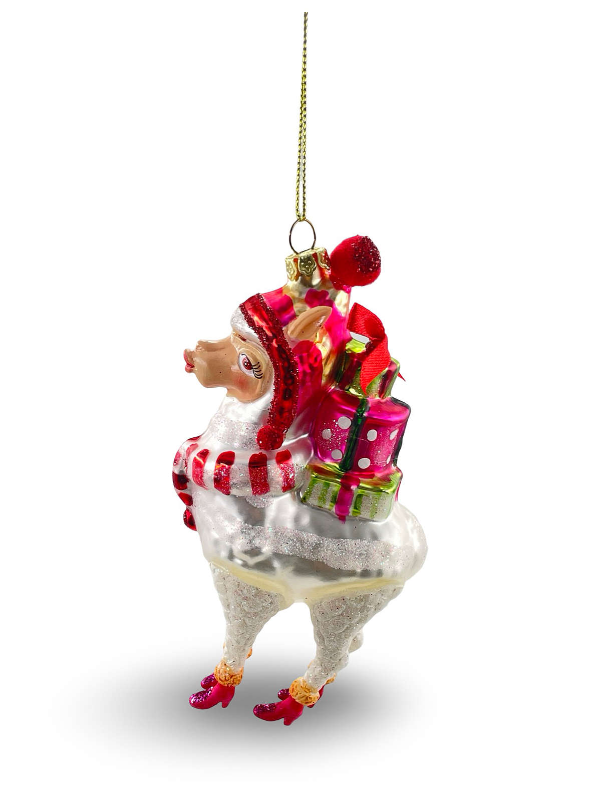 Gift Company Alpaka mit Geschenken Weihnachtsschmuck