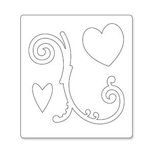 Sizzix Stanze BIGZ die Flourish & Hearts