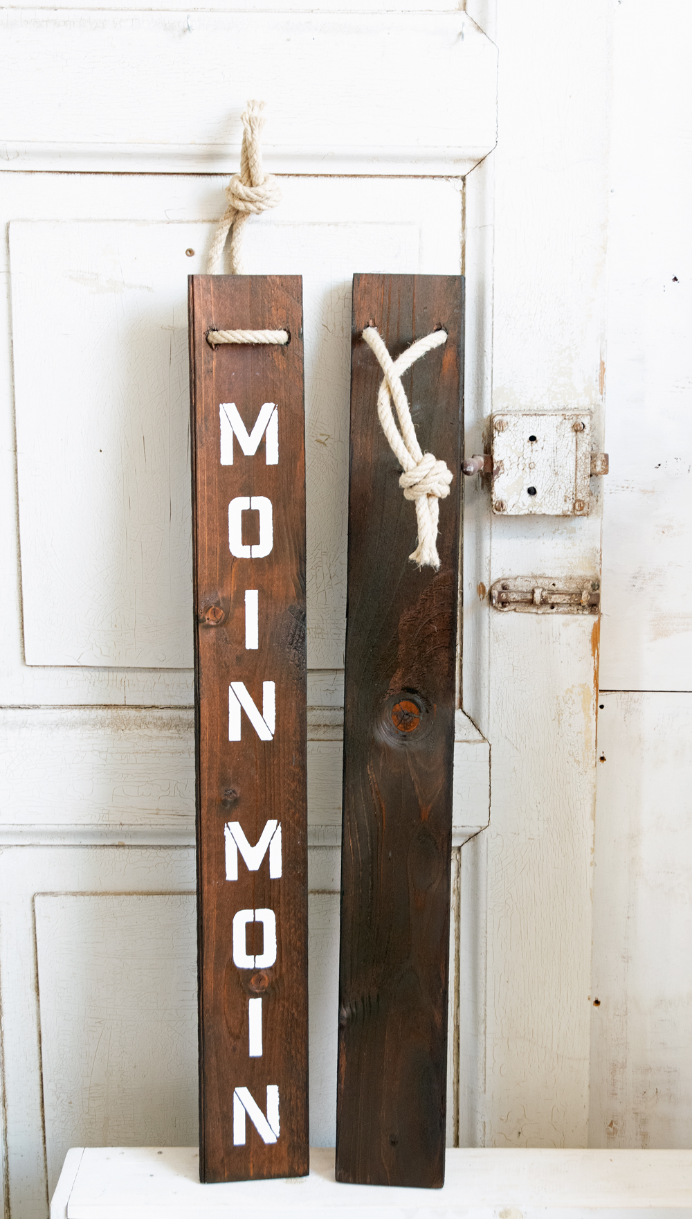 Türschild Moin Moin Holz Maritim  Landhausstil