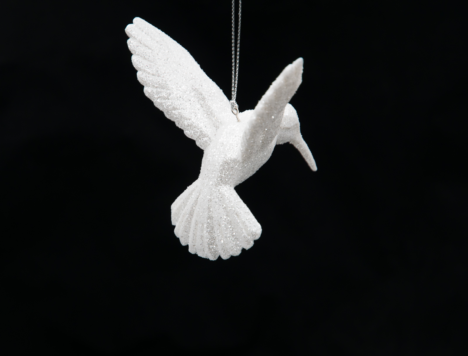 Kurt S. Adler Vogel Kolibri weiß Weihnachtsschmuck