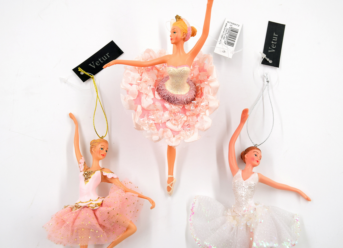 Ballerina 3er Set B-Ware Christbaumschmuck 