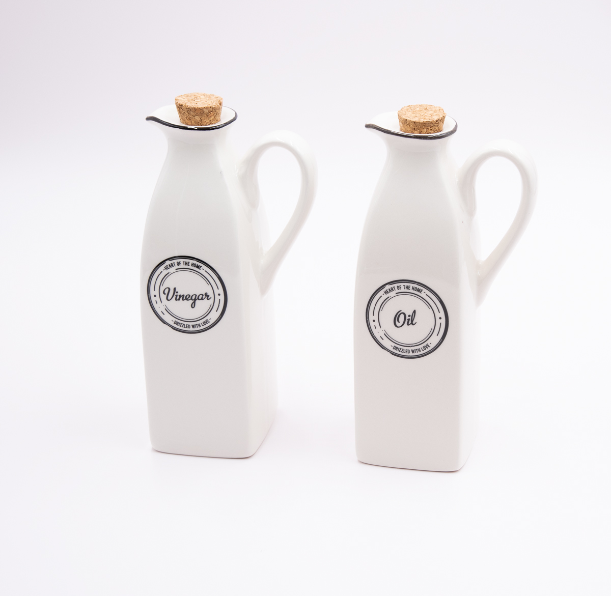 Essig- & Öl Set Keramik Landhausstil 