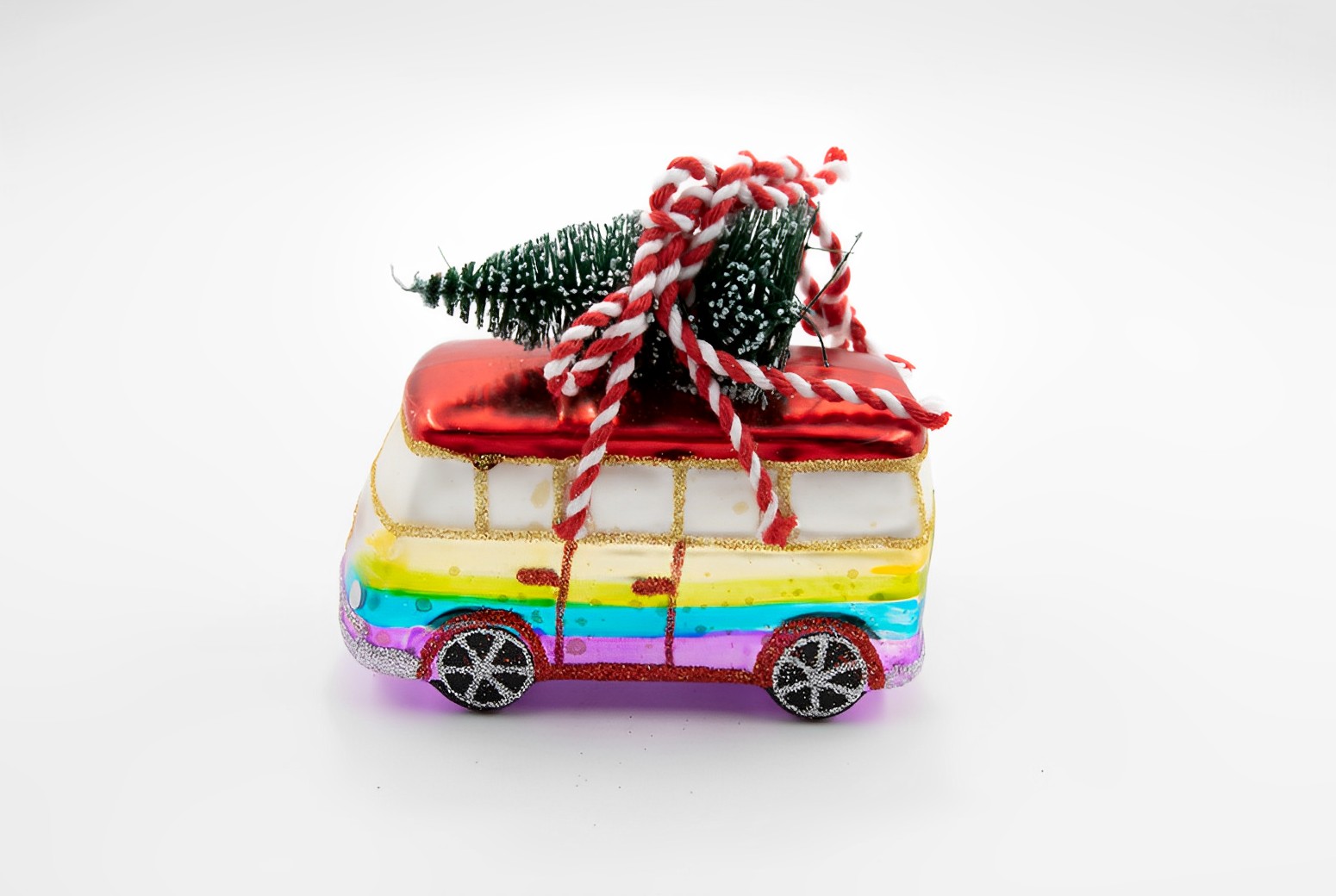 Sass & Belle Rainbow Camper Weihnachtsschmuck   