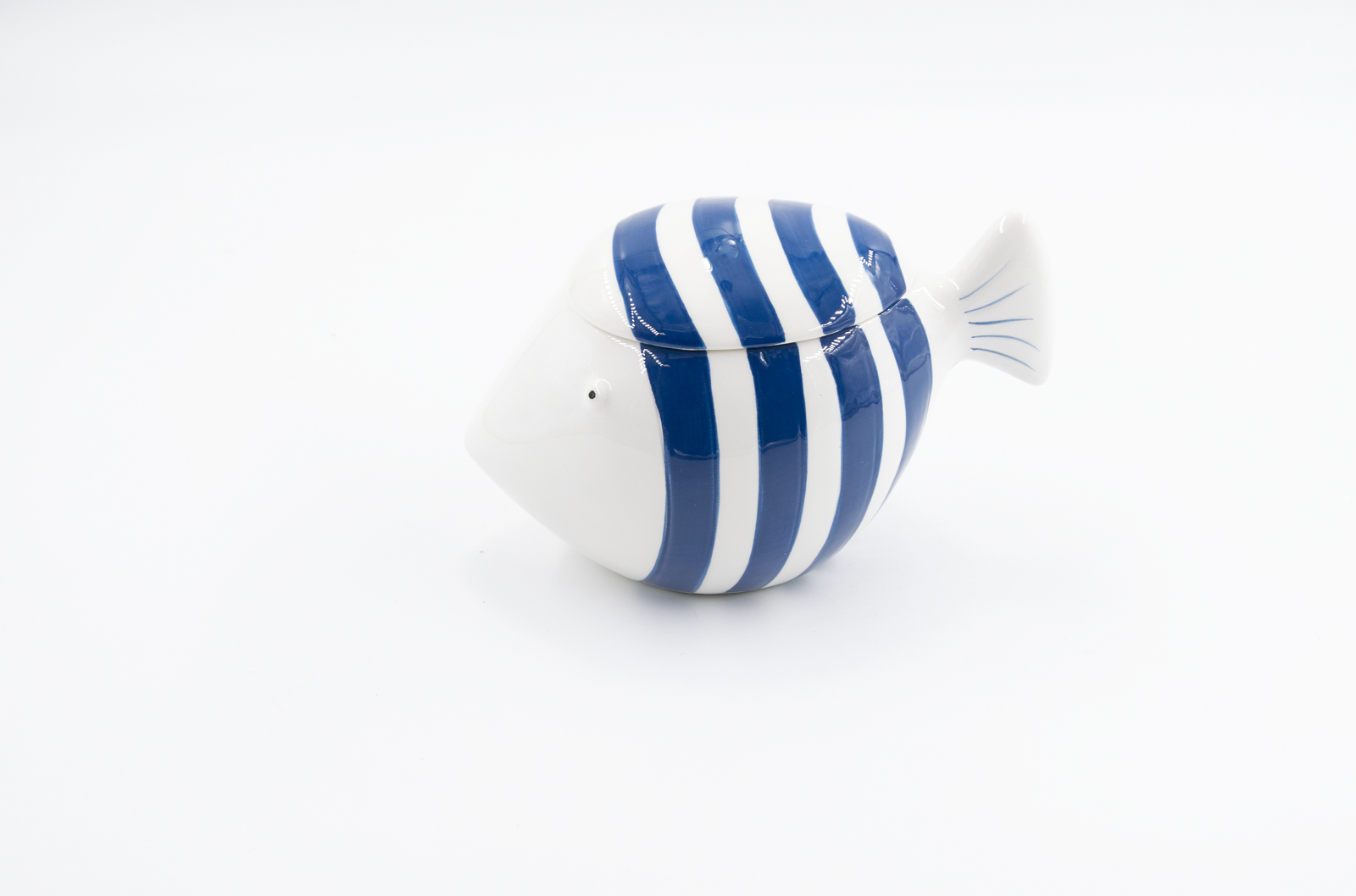 Vorratsdose Fisch blau Keramik Maritim