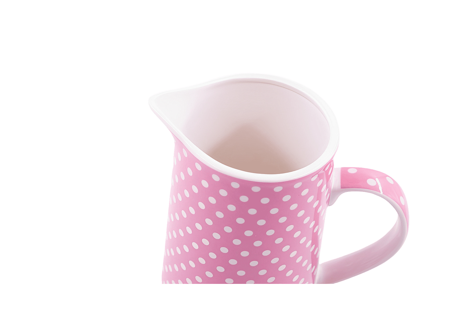 Krug Wasserkrug Steinzeug rosa 1 Liter Landhausstil