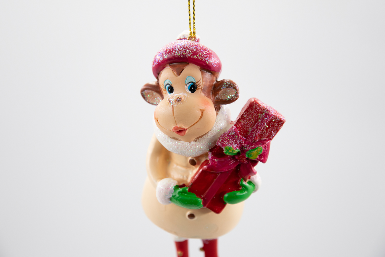 Affe mit Geschenken Weihnachtsschmuck